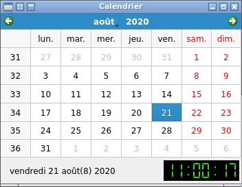 calendrier